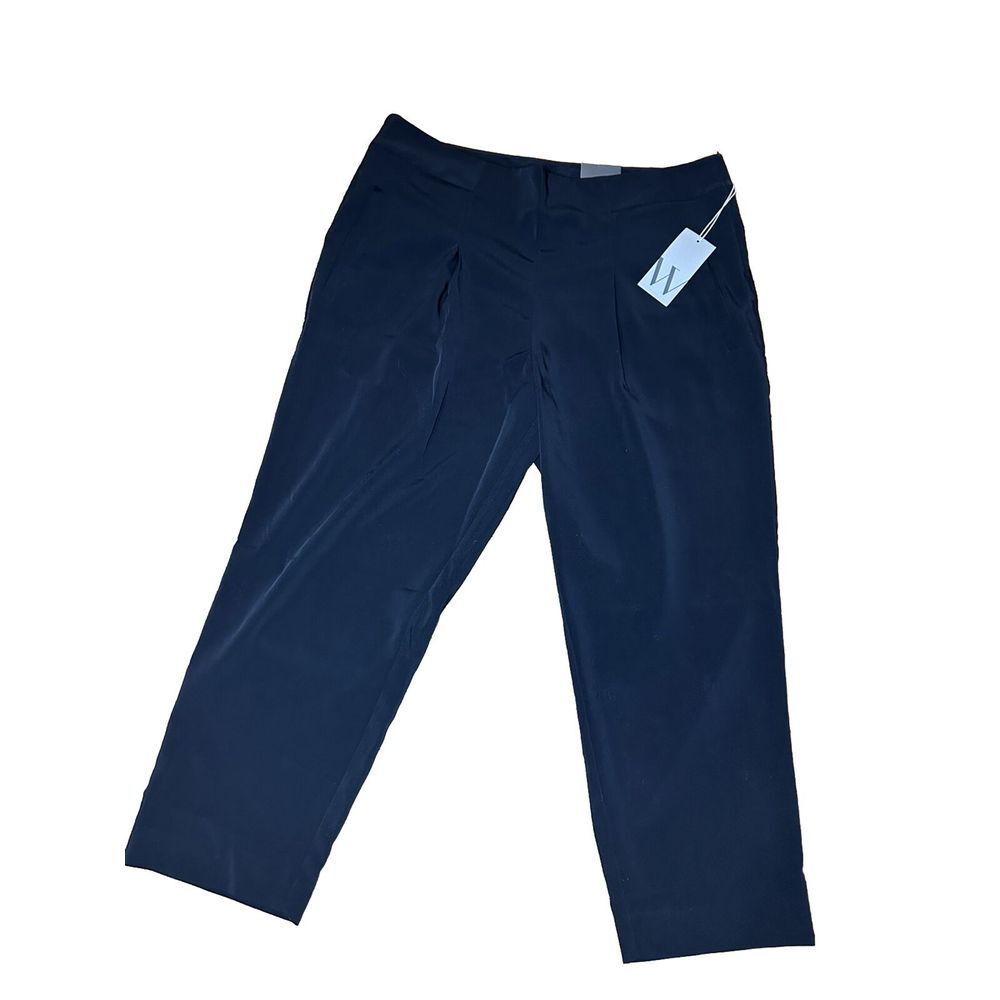 Worthington Black  Slim Leg Pants Size 14 Petite NWT